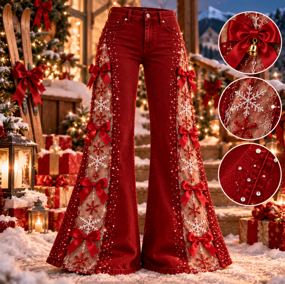 Jingle Jeans™ – Christmas Bow Flares