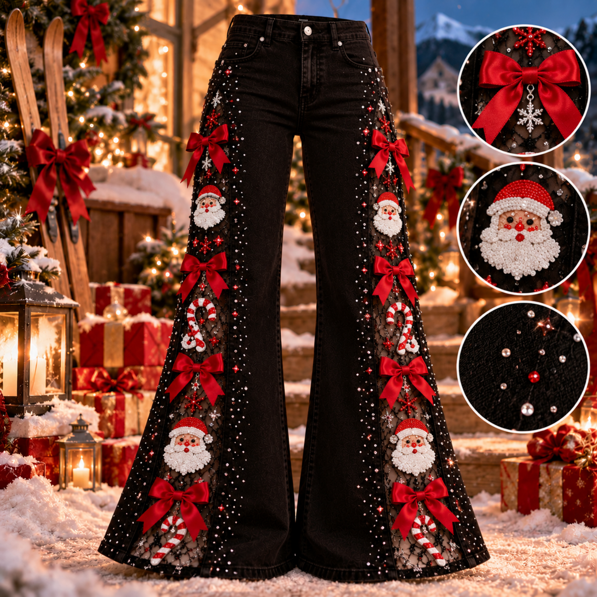Jingle Jeans™ – Christmas Bow Flares